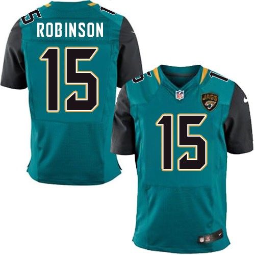 Nike Jaguars #15 Allen Robinson Teal Green Team Color Men's Stitched NFL Elite Jersey