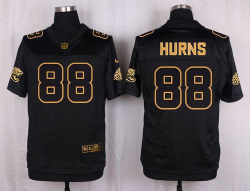 Nike Jaguars #88 Allen Hurns Black Men's Stitched NFL Elite Pro Line Gold Collection Jersey