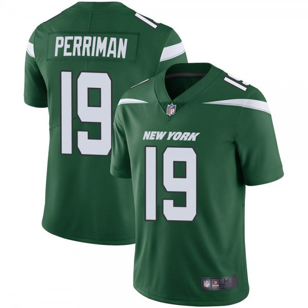Men's New York Jets #19 Breshad Perriman Green Vapor Untouchable Limited Stitched NFL Jersey