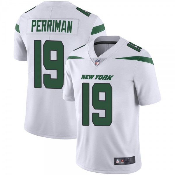 Men's New York Jets #19 Breshad Perriman White Vapor Untouchable Limited Stitched NFL Jersey