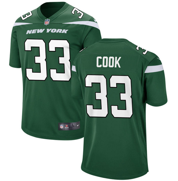 Men's New York Jets #33 Dalvin Cook Green Stitched Game Jersey