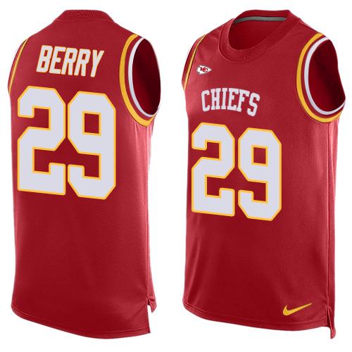 Nike Chiefs #29 Eric Berry Red Team Color Men's Stitched NFL Limited Tank Top Jersey