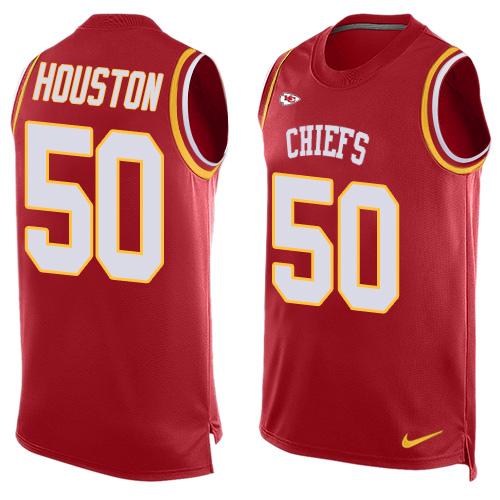 Nike Chiefs #50 Justin Houston Red Team Color Men's Stitched NFL Limited Tank Top Jersey
