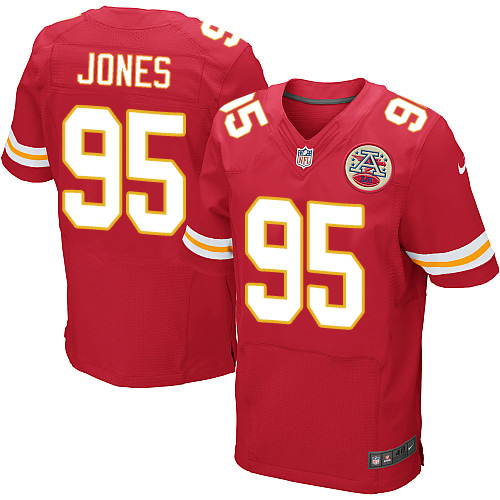 Nike Chiefs #95 Chris Jones Red Team Color Men's Stitched NFL Elite Jersey