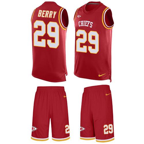 Nike Chiefs #29 Eric Berry Red Team Color Men's Stitched NFL Limited Tank Top Suit Jersey