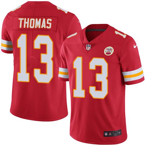 Nike Chiefs #13 De'Anthony Thomas Red Men's Stitched NFL Limited Rush Jersey