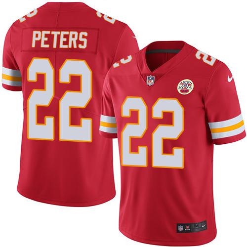 Nike Chiefs #22 Marcus Peters Red Men's Stitched NFL Limited Rush Jersey