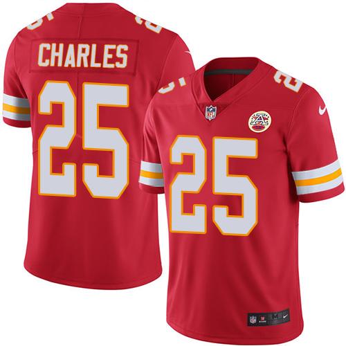Nike Chiefs #25 Jamaal Charles Red Men's Stitched NFL Limited Rush Jersey