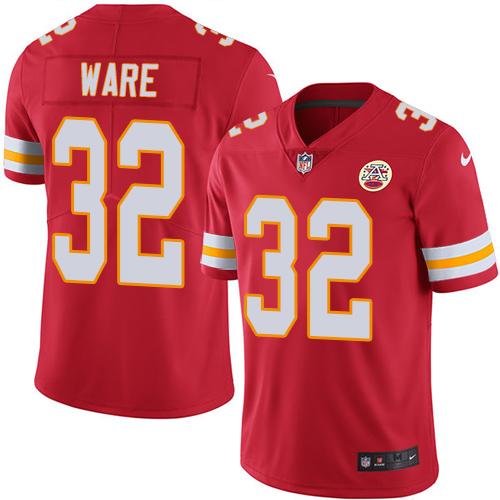 Nike Chiefs #32 Spencer Ware Red Men's Stitched NFL Limited Rush Jersey
