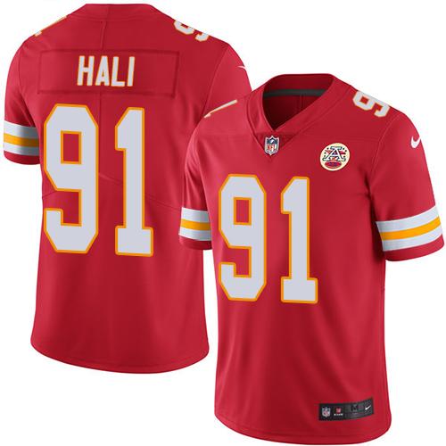 Nike Chiefs #91 Tamba Hali Red Men's Stitched NFL Limited Rush Jersey