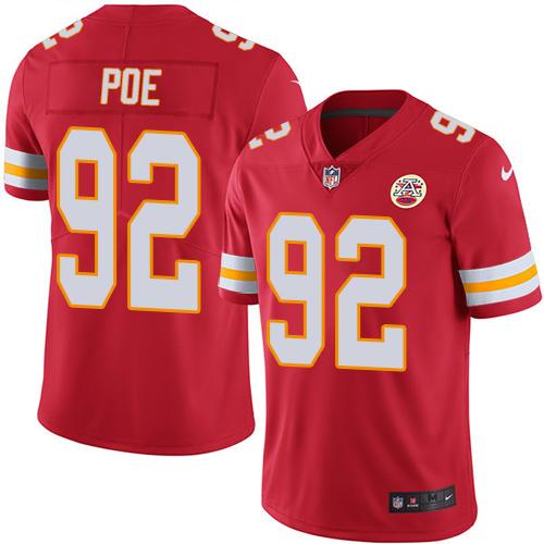 Nike Chiefs #92 Dontari Poe Red Men's Stitched NFL Limited Rush Jersey