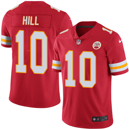 Nike Chiefs #10 Tyreek Hill Red Men's Stitched NFL Limited Rush Jersey