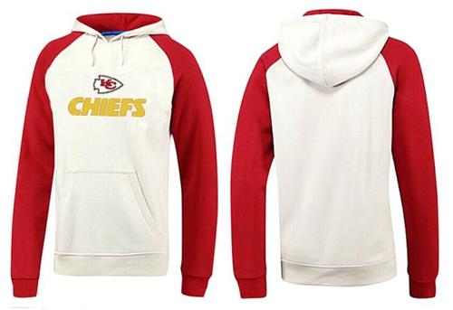 Kansas City Chiefs Authentic Logo Pullover Hoodie White & Red