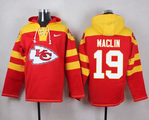Nike Chiefs #19 Jeremy Maclin Red Player Pullover NFL Hoodie