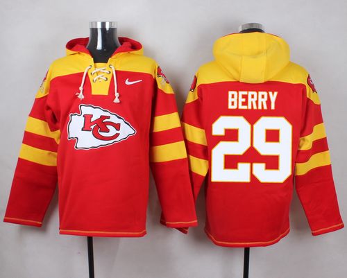 Nike Chiefs #29 Eric Berry Red Player Pullover NFL Hoodie