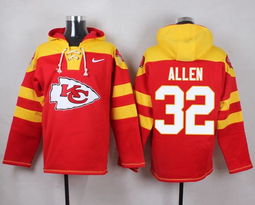 Nike Chiefs #32 Marcus Allen Red Player Pullover NFL Hoodie