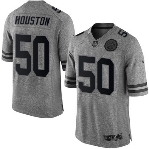 Nike Chiefs #50 Justin Houston Gray Men's Stitched NFL Limited Gridiron Gray Jersey