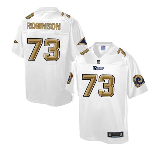 Nike Rams #73 Greg Robinson White Men's NFL Pro Line Fashion Game Jersey