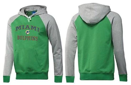 Miami Dolphins Heart & Soul Pullover Hoodie Green & Grey