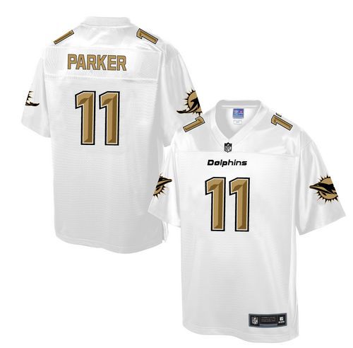 Nike Dolphins #11 DeVante Parker White Men's NFL Pro Line Fashion Game Jersey