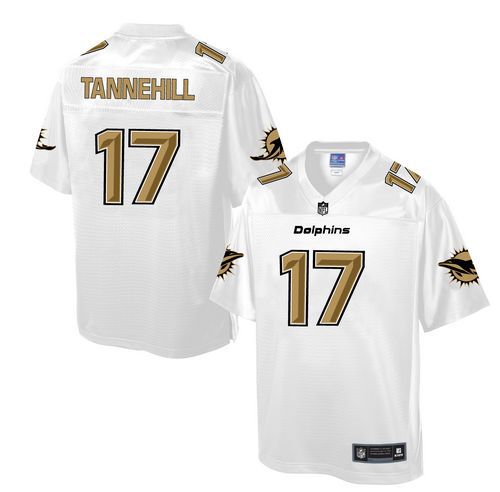 Nike Dolphins #17 Ryan Tannehill White Men's NFL Pro Line Fashion Game Jersey