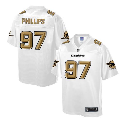 Nike Dolphins #97 Jordan Phillips White Men's NFL Pro Line Fashion Game Jersey