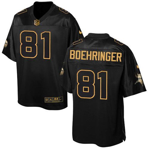 Nike Vikings #81 Moritz Boehringer Black Men's Stitched NFL Elite Pro Line Gold Collection Jersey