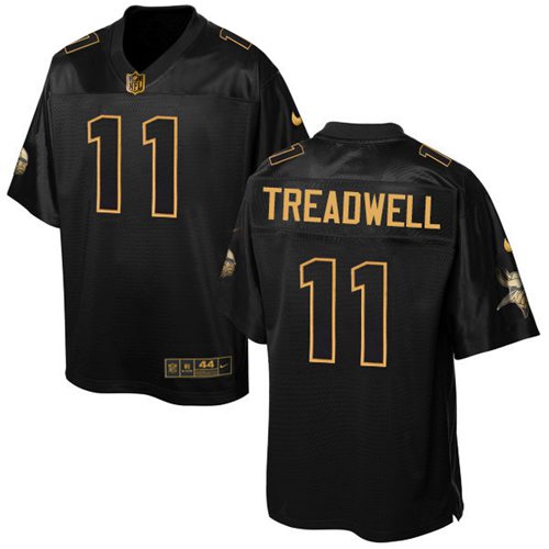 Nike Vikings #11 Laquon Treadwell Black Men's Stitched NFL Elite Pro Line Gold Collection Jersey