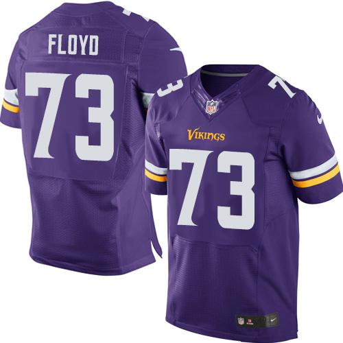 Nike Vikings #73 Sharrif Floyd Purple Team Color Men's Stitched NFL Elite Jersey