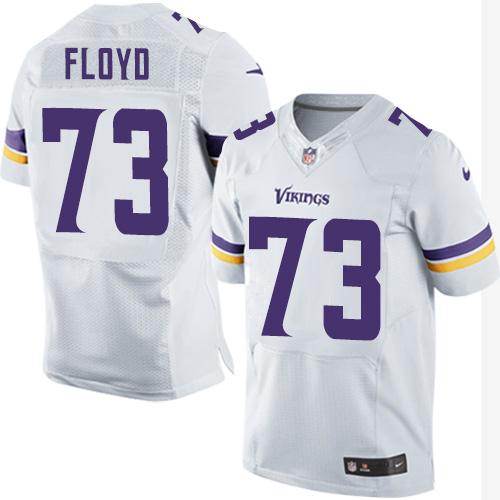 Nike Vikings #73 Sharrif Floyd White Men's Stitched NFL Elite Jersey