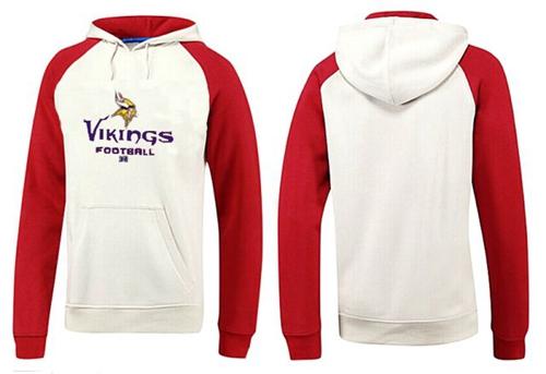 Minnesota Vikings Critical Victory Pullover Hoodie White & Red
