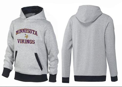 Minnesota Vikings Heart & Soul Pullover Hoodie Grey & Black