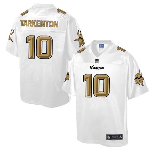 Nike Vikings #10 Fran Tarkenton White Men's NFL Pro Line Fashion Game Jersey