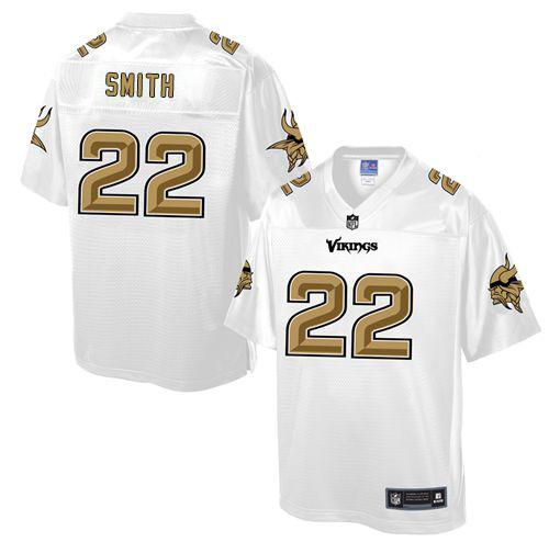 Nike Vikings #22 Harrison Smith White Men's NFL Pro Line Fashion Game Jersey
