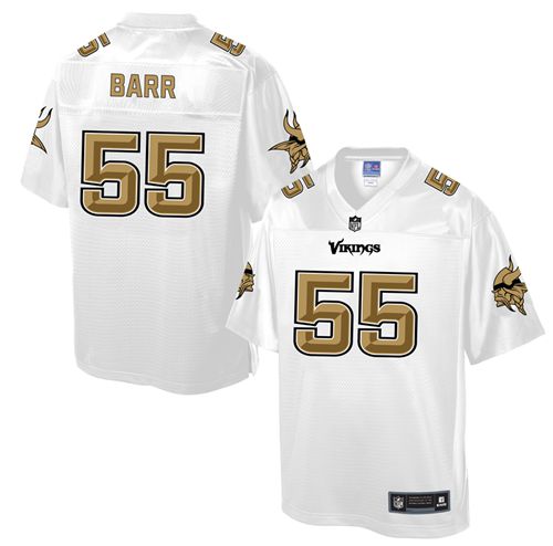 Nike Vikings #55 Anthony Barr White Men's NFL Pro Line Fashion Game Jersey