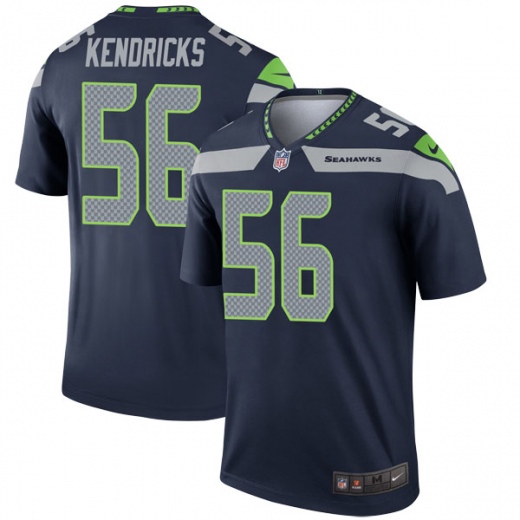 Men's Seahawks #56 Mychal Kendricks Navy Stitched NFL Jersey