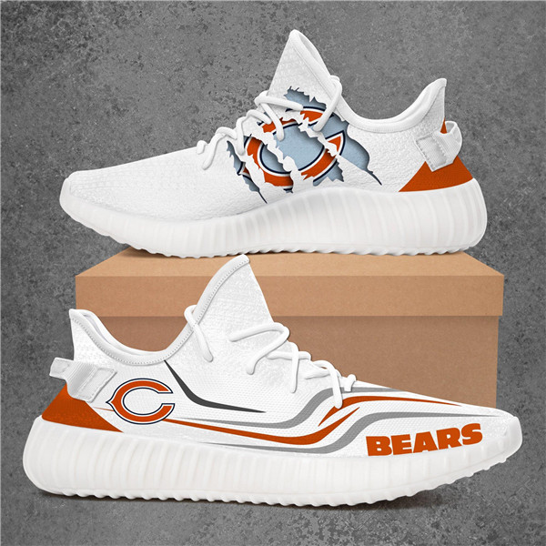 Men's Chicago Bears Mesh Knit Sneakers/Shoes 017