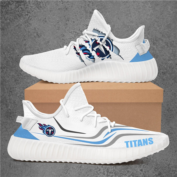 Men's Tennessee Titans Mesh Knit Sneakers/Shoes 007