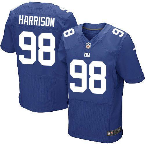 Nike Giants #98 Damon Harrison Royal Blue Team Color Men's Stitched NFL Elite Jersey