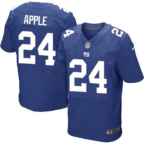 Nike Giants #24 Eli Apple Royal Blue Team Color Men's Stitched NFL Elite Jersey