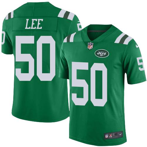 Nike Jets #50 Darron Lee Green Men's Stitched NFL Elite Rush Jersey