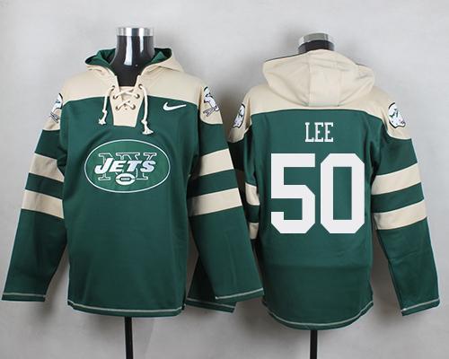 Nike Jets #50 Darron Lee Green Player Pullover NFL Hoodie