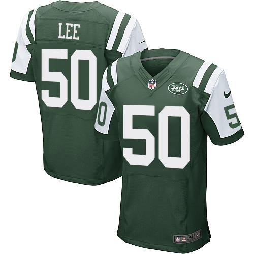 Nike Jets #50 Darron Lee Green Team Color Men's Stitched NFL Elite Jersey