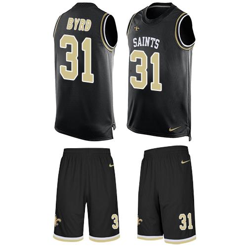 Nike Saints #31 Jairus Byrd Black Team Color Men's Stitched NFL Limited Tank Top Suit Jersey