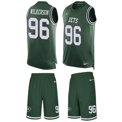 Nike Jets #96 Muhammad Wilkerson Green Team Color Men's Stitched NFL Limited Tank Top Suit Jersey