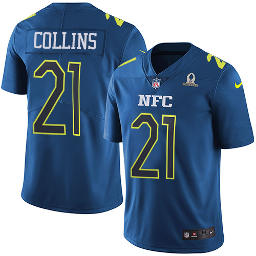 Nike Giants #21 Landon Collins Navy Men's Stitched NFL Limited NFC 2017 Pro Bowl Jersey
