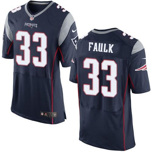 Nike Patriots #33 Kevin Faulk Navy Blue Team Color Men's Stitched NFL New Elite Jersey