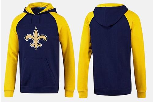 New Orleans Saints Logo Pullover Hoodie Dark Blue & Yellow