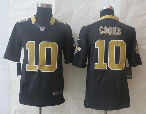 Nike Saints #10 Brandin Cooks Black Team Color Men's Stitched NFL Limited Jersey