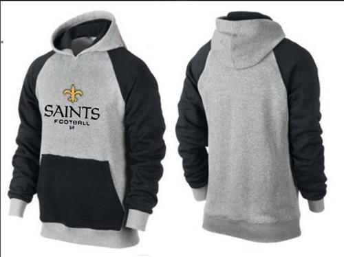 New Orleans Saints Critical Victory Pullover Hoodie Grey & Blue